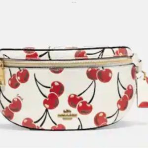 Coach Bethany Cherry Belt Bag NWT